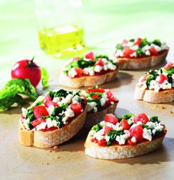 Bruschetta Spinach